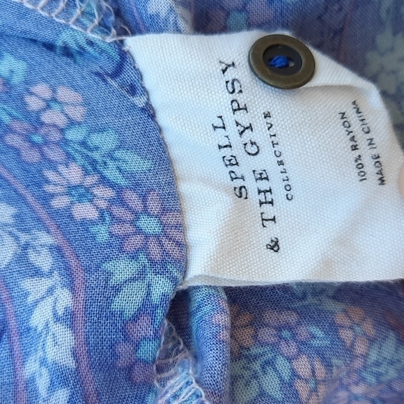 Spell and the Gypsy small City Lights flowy midi dress gown ruffle moon - Picture 7 of 10